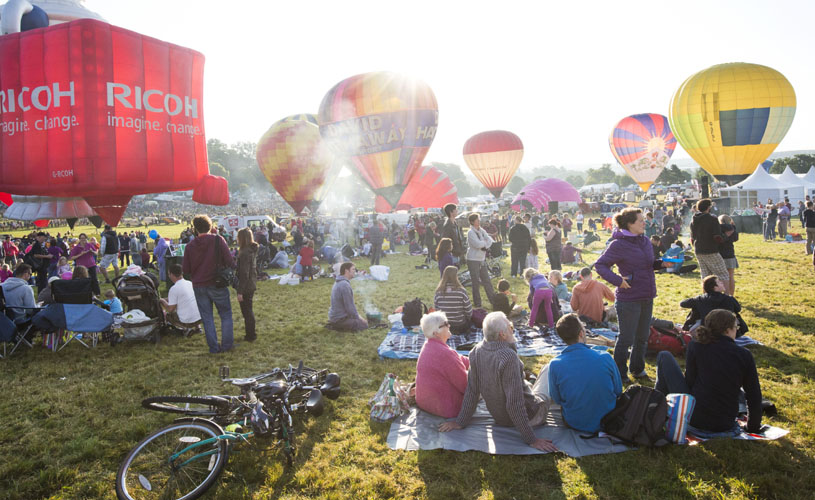Crowds at Bristol International Balloon Fiesta